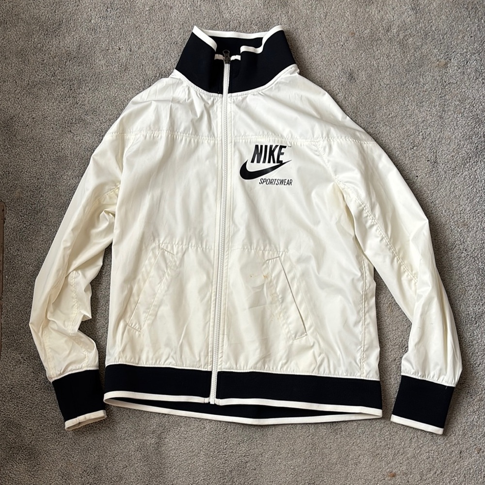 Nike Sportswear White and Black Jacket